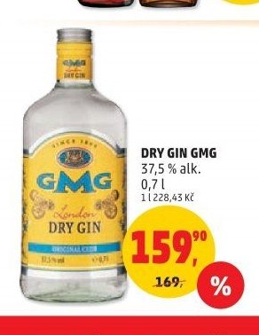 DRY GIN GMG 37,5% alk. 0,7 l