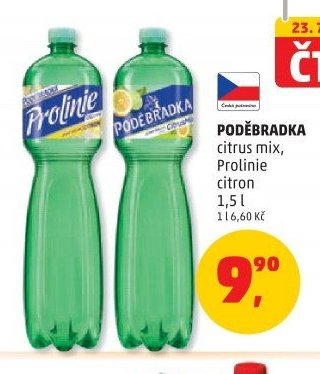 PODĚBRADKA citrus mix, Prolinie citron