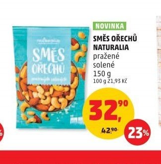 SMĚS OŘECHŮ NATURALIA pražené solené