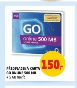 Předplacená karta GO online 500 MB