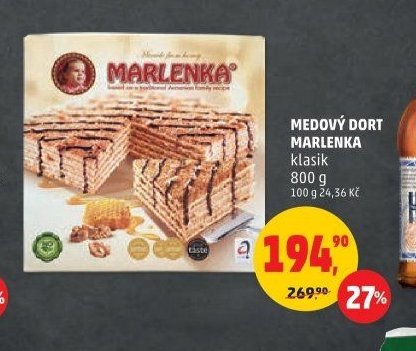 Medový dort Marlenka