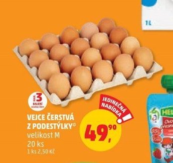Vejce čerstvá z podestýlky