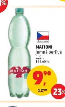 MATTONI jemně perlivá