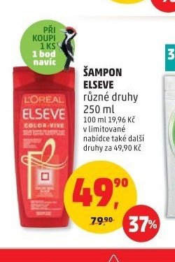 ŠAMPON ELSEVE různé druhy 250 ml