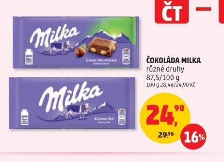 ČOKOLÁDA MILKA