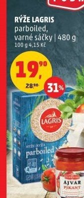 RÝŽE LAGRIS parboiled, varné sáčky 480 g