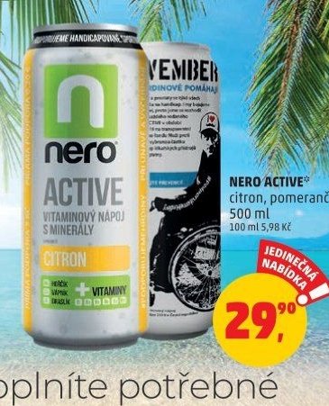 NERO ACTIVE citron, pomeranč 500 ml