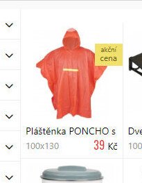 Pláštěnka PONCHO s 100x130