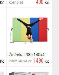 Žíněnka 200x140x4 200x140x4 cm