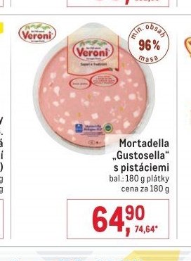 Mortadella „Gustosella“ s pistáciemi