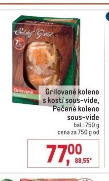 Grilované koleno s kostí sous-vide, Pečené koleno sous-vide
