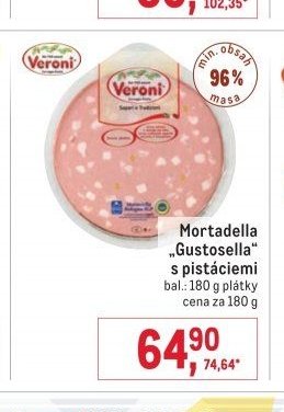 Mortadella „Gustosella“ s pistáciemi