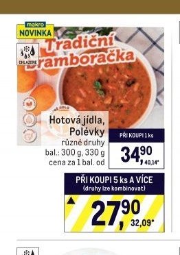 Hotová jídla, Polévky