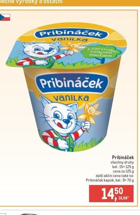 Pribináček vanilka