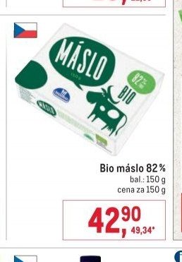 Bio máslo 82%