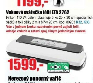 Vakuová svářečka fólií ETA 2762