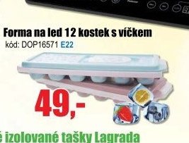 Forma na led 12 kostek s víčkem
