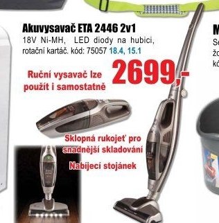 Akuvysavač ETA 2446 2v1