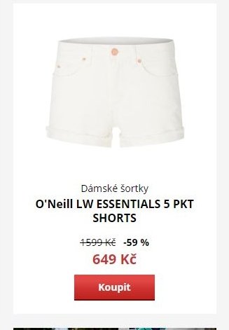O'Neill LW ESSENTIALS 5 PKT SHORTS