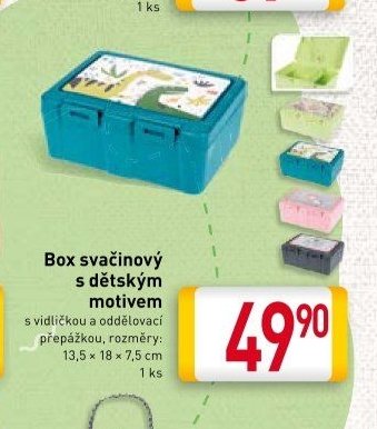 Box svačinový s dětským motivem