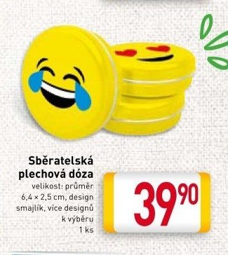 Sběratelská plechová dóza
