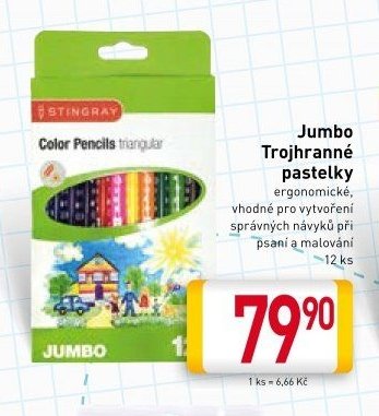 Jumbo Trojhranné pastelky