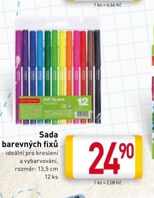 Sada barevných fixů