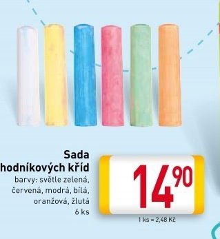 Sada chodníkových kříd