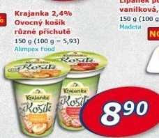 Jogurt ochucený Ovocný košík Krajanka