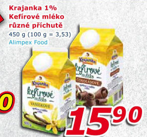 Kefírové mléko ochucené Krajanka