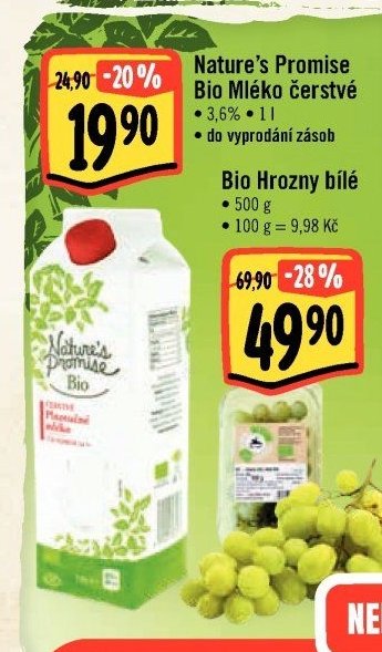 Nature's Promise Bio Mléko čerstvé