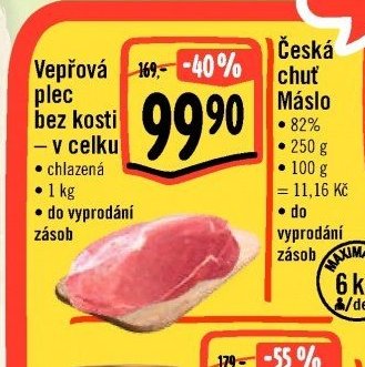 Vepřová plec bez kosti