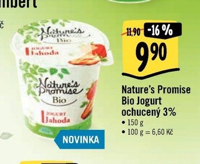 Nature's Promise Bio Jogurt ochucený 3%