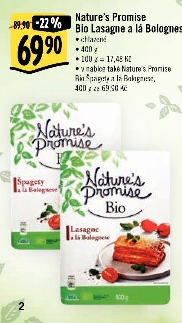 Nature's Promise Bio Lasagne a lá Bolognese