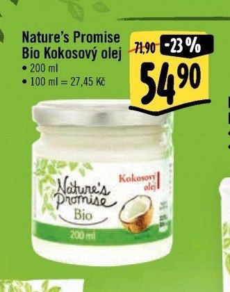 Nature's Promise Bio Kokosový olej