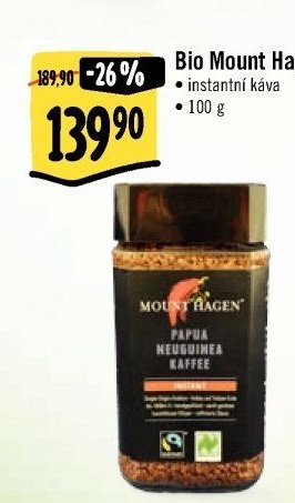 Bio Mount Hagen instantní káva