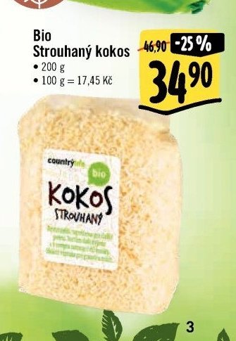 Bio Strouhaný kokos
