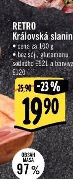 RETRO Královská slanina