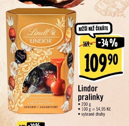 Lindor pralinky