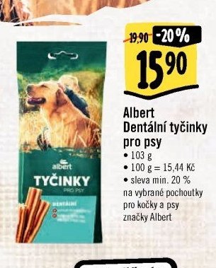 Albert Dentální tyčinky pro psy
