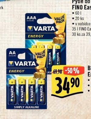 Baterie Varta Energy