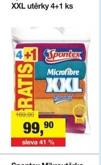 Spontex Microfibre XXL utěrky 4+1 ks