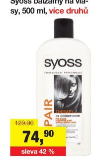 Syoss balzámy na vlasy, 500 ml