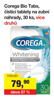 Antibakteriální tablety na zubní protézy Corega
