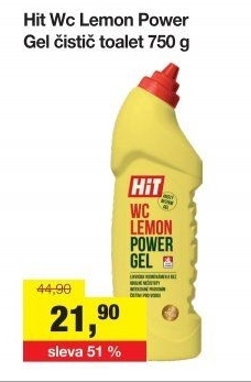 Čistič WC gelový Hit