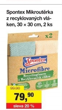 Mikroutěrka Microfibre Eko Spontex