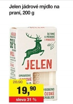 Mýdlo na praní Jelen