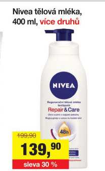 Tělová mléka Nivea