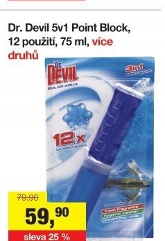 WC blok bodový 5v1 Dr. Devil