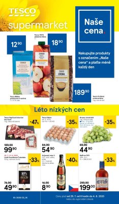 akční leták Tesco 29.7.2020-4.8.2020